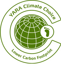 Sello Yara Climate Choice Fertilizantes de menor huella de carbono